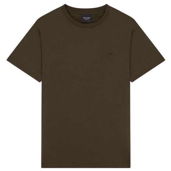 Olivgrünes T-Shirt mit Lyle & Scott-Markenlogo auf der Brust - Image 1