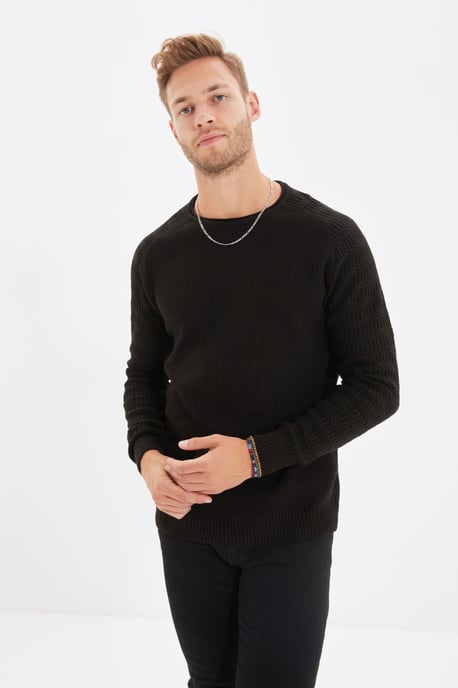 Trendyol Herren Raglanärmel gerader Pullover - Image 2