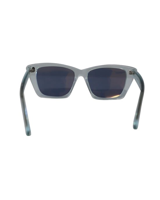 Acne Studios Ingridh Katzenaugen-Sonnenbrille aus lichtblauem Acetat - Image 4