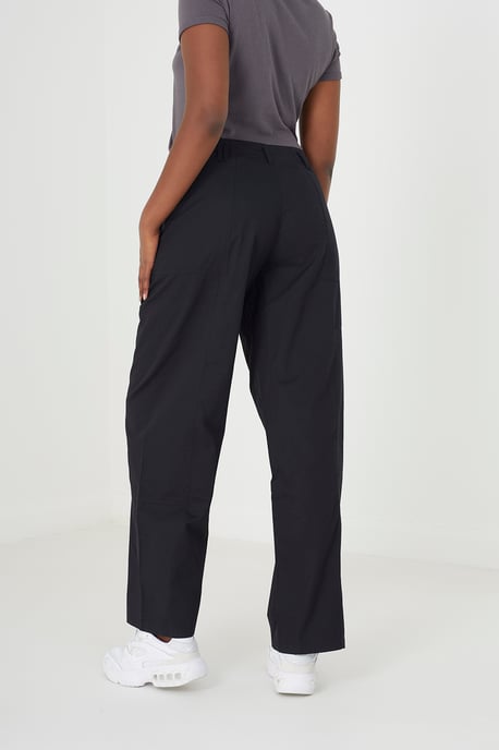 Black 'Eloise' Straight Fit Utility Cargo Trousers