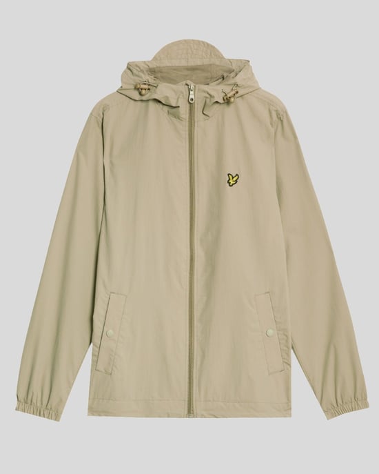 Herrenjacke mit durchgehendem Reißverschluss und Kapuze in Grün - Image 5