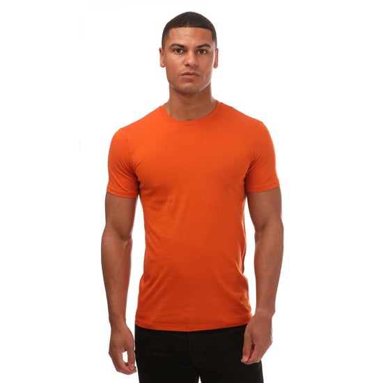 Men's Armani Slim-Fit Cotton T-Shirt in Orange