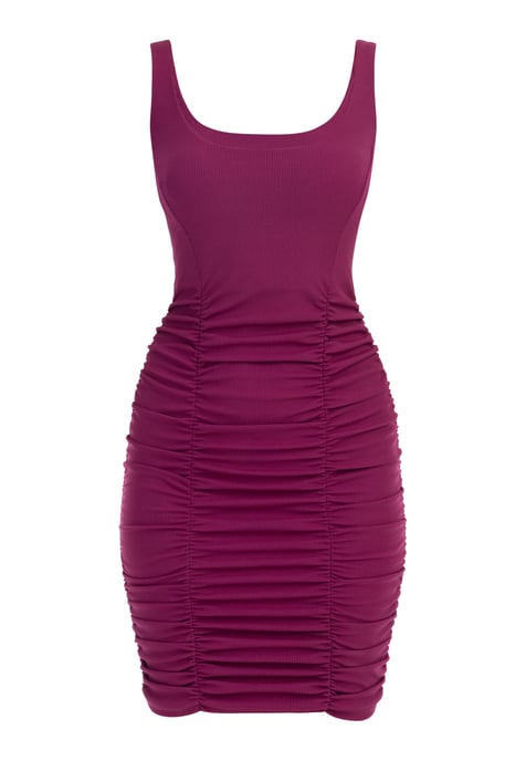 Mymo Trägerkleid Mini Damen Fuchsie - Image 1