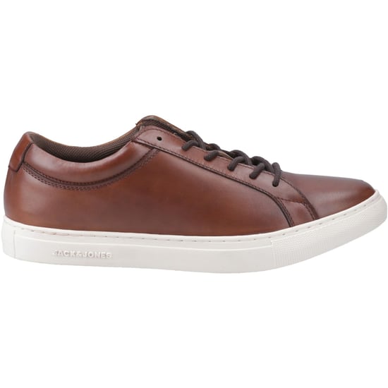 Jack & Jones Galaxy Leder Herren Cognac Turnschuhe - Image 5