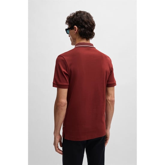 Men's Boss Phillipson 36 Polo Shirt in Brown - Image 4