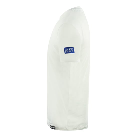 Dsquared2 Icon Box Logo on Sleeve White Underwear T-Shirt