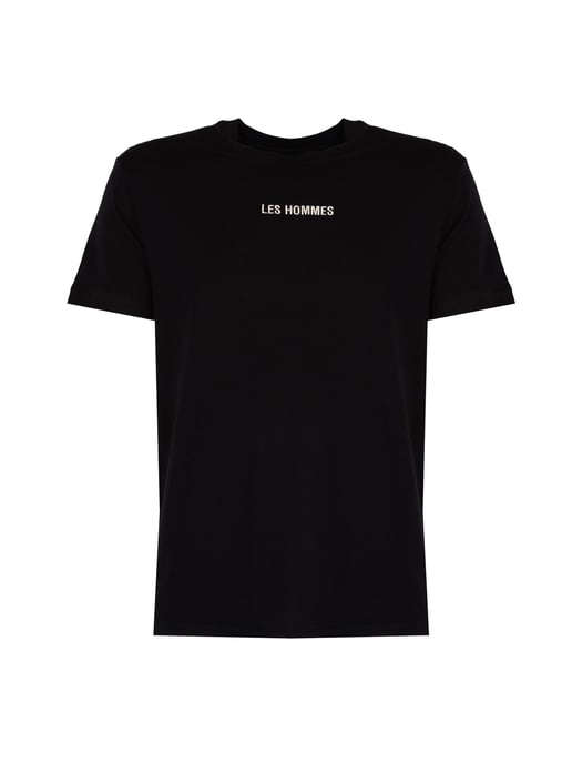 Les Hommes T-Shirt Embrodery Men's Black