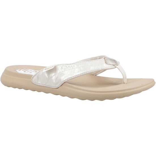 HEYDUDE Christi Flip Klassische Polyurethan Damen Gold Sandalen - Image 1