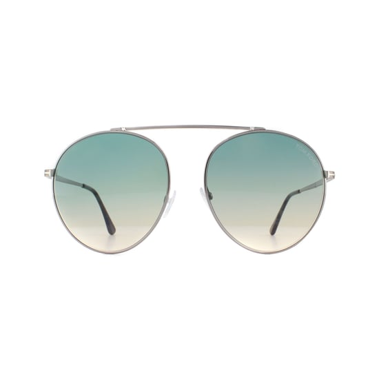 Tom Ford Sonnenbrille Simone 0571 14W Silber Grün Gelb Gradient - Image 1