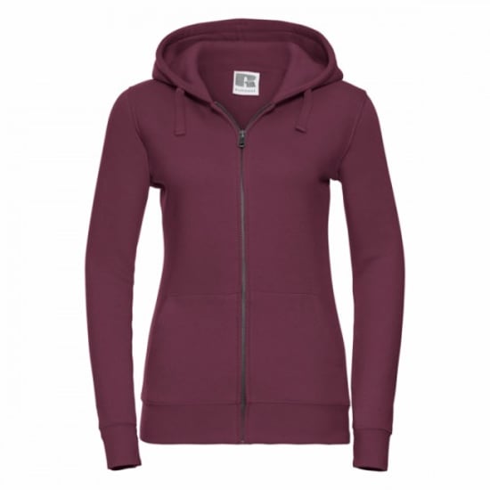 Russell Ladies Premium Authentic Zipped Hoodie (3-Lagen-Gewebe) (Burgund) - Image 1