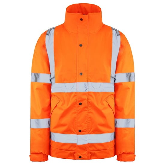 Dickies hohe Sichtbarkeit Herren Orange Reflektierende Bomberjacke - Image 1