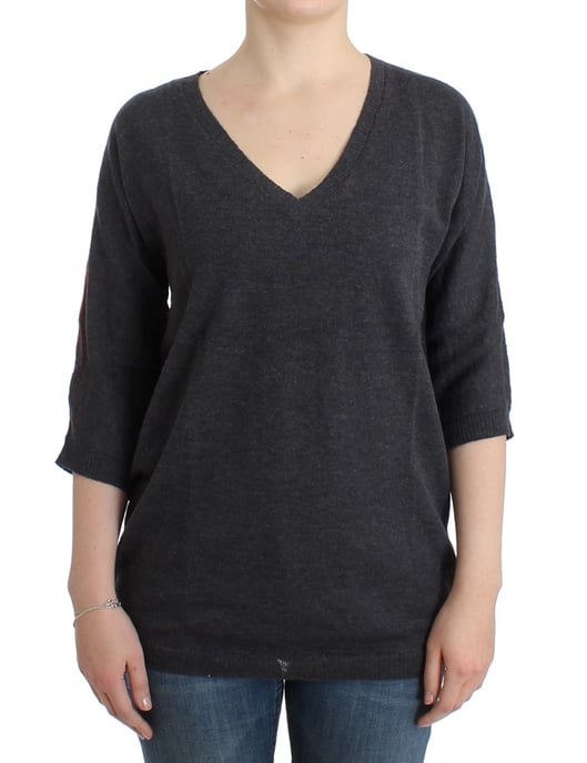Costume National Pull à manches courtes gris pour femmes - Image 1