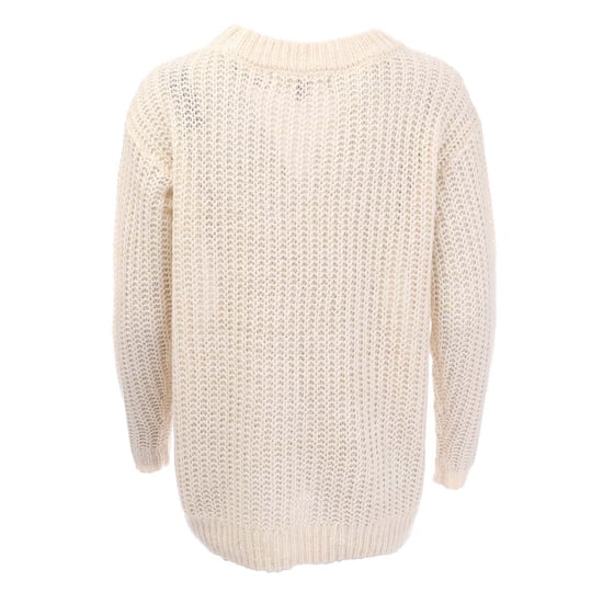 Women's Vero Moda Thunder Longline Jumper in Natural