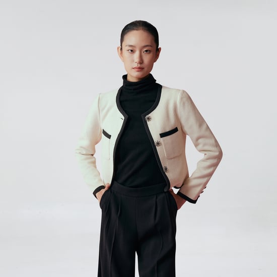 Schräg geschnittene Jacke in Kontrastfarbe - Image 3