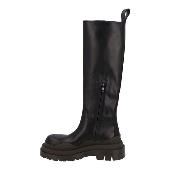 Bottega Veneta Damen Kniehohe Stiefel in Schwarz und Camping - Image 2