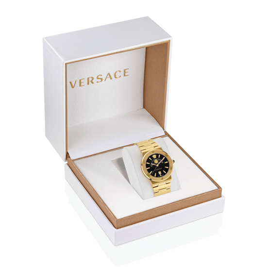 Versace Greca Logo Mondphasen Damen Gold Uhr VE7G00323 - Image 3