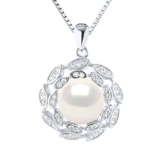 SUN Necklace Freshwater Pearl White 9-10 mm 925