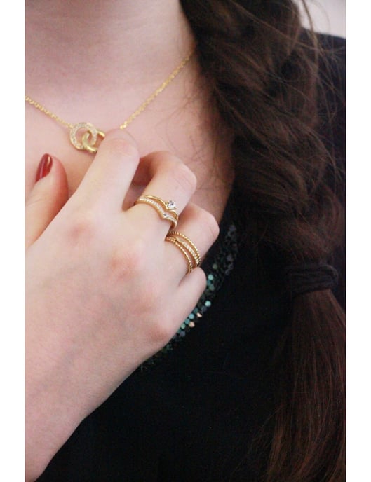Irving Ring - Gold und Kristall - Image 6