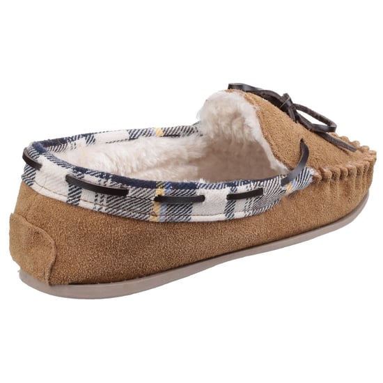 Cotswold Womens/Ladies Kilkenny Classic Fur Lined Moccasin Slippers (Tan)