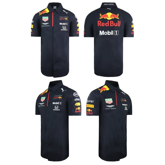 Puma Aston Martin Red Bull Racing Team F1 Short Sleeve Mens Shirt 762883 01