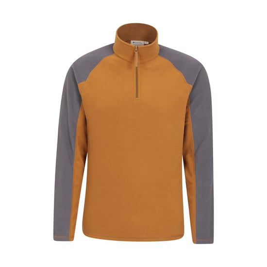 Mountain Warehouse - "Ashbourne II" Fleece-Oberteil mit halbem Reißverschluss für Herren (Senf) - Image 1