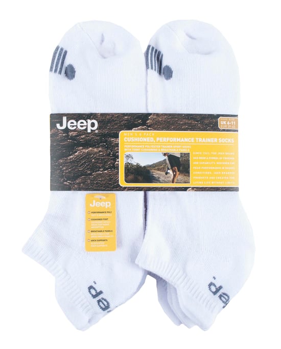 JEEP - 6 Paar Herren Baumwolle gepolstert Sport Knöchel Outdoor Socken - Image 2