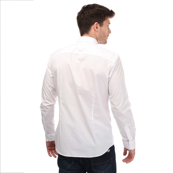 Chemise Joe manches longues Jack Jones Pour Homme en Blanc - Image 2