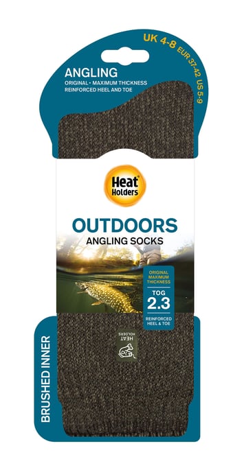 Herren Kniestrümpfe zum Angeln | Wärmehalter | Thermische Outdoor lange Fischersocken für den Winter - Waldgrün - Image 2