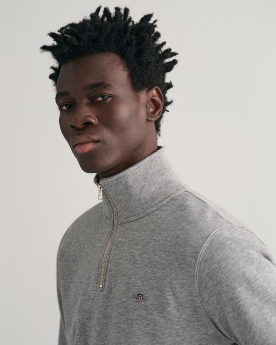 Gant Regular Shield Half Zip Sweat Sweatshirt - Image 3