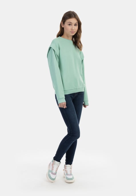Mymo Sweatpullover Damen Minze - Image 2