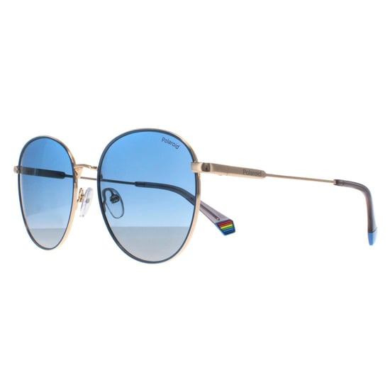 Polaroid Rund Unisex Gold Blau Blau Gradient Polarisiert PLD 6215/S/X - Image 2