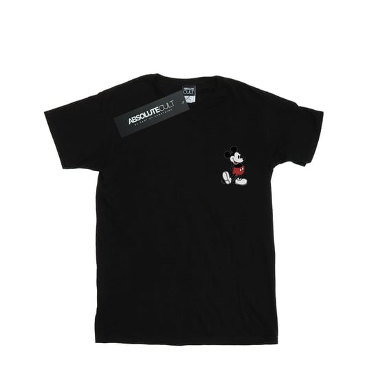 Disney Herren Mickey Mouse Kickin Retro Chest T-Shirt (Schwarz) - Image 1