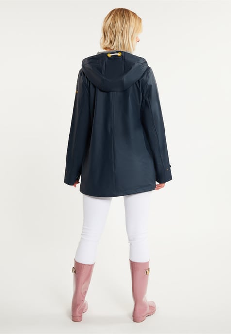 Schmuddelwedda Regenjacke Damen marinegrau melange - Image 4