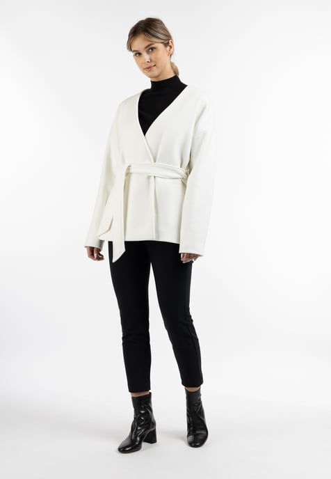 Dreimaster Übergangsjacke aus Wollgemisch Damen Wollweiß - Image 2