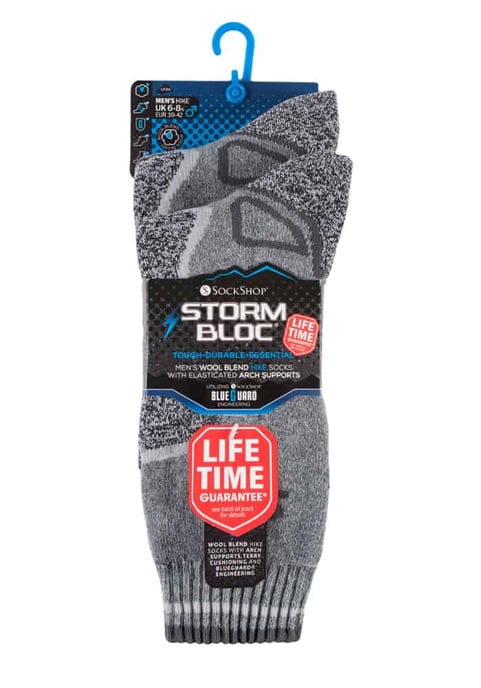 Storm Bloc - 2 Paar Herren Heavy Duty Winter warm gepolstert Thermal Wool Blend Socken für Wandern - Image 2