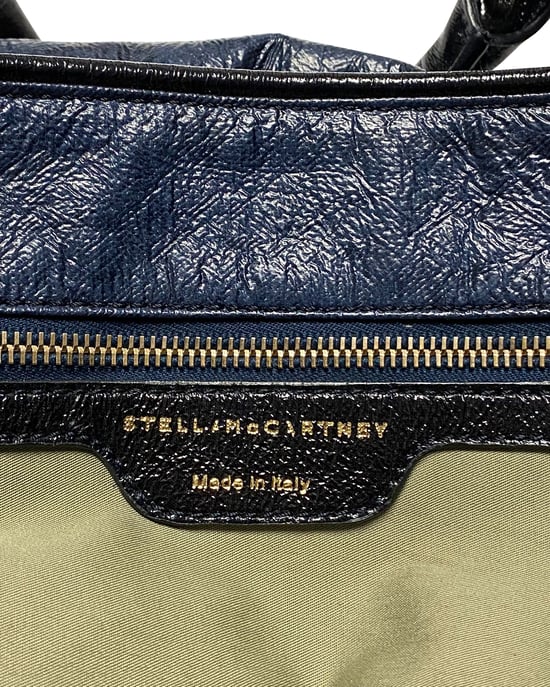 Stella McCartney Tote-Tasche mit Geldbörse aus blauem Kunstleder - Image 5