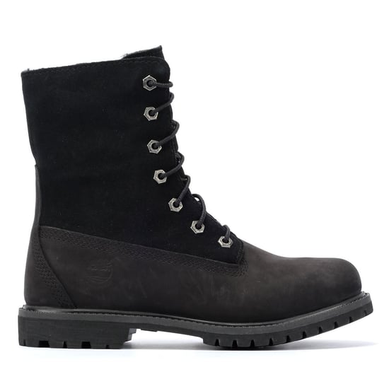 Timberland Warm Lined Waterproof Damenlederstiefel In Schwarz - Image 5