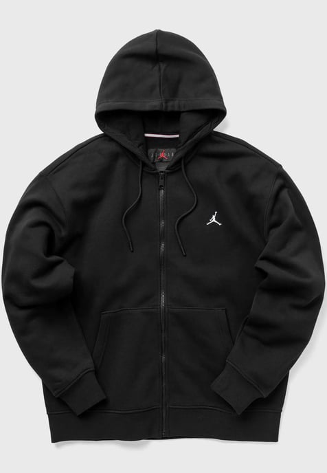 Nike Jordan Fleece Kapuzenpullover mit Reißverschluss in Schwarz - Image 4
