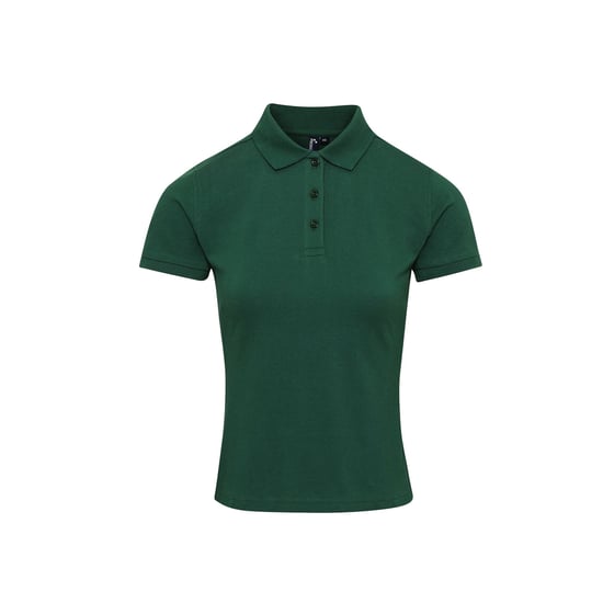 Premier Damen Polo-Shirt Coolchecker mit CoolPlus (Flaschengrün) - Image 1