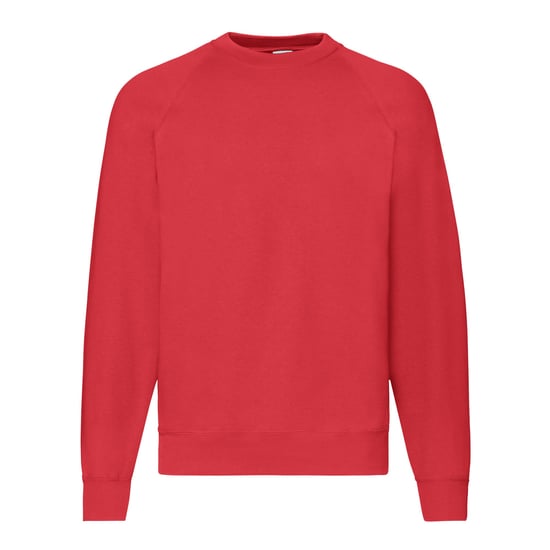 Fruit of the Loom - "Classic" Sweatshirt für Herren Raglanärmel (Rot) - Image 1