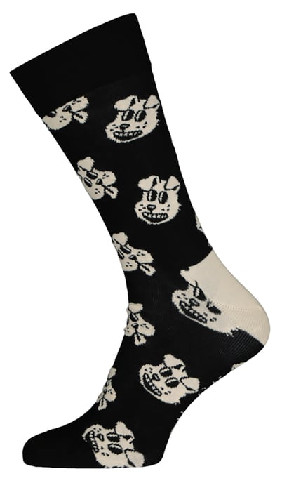 Happy Socks Neuheiten Bunte Helle Baumwollmischung Hundesocken - Schwarz - Image 1