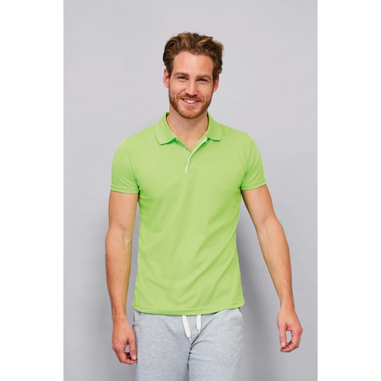 SOLS Mens Performer Kurzarm-Piqué-Poloshirt (Apfelgrün) - Image 4