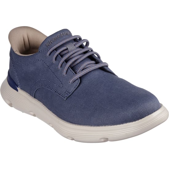 Skechers Garza Clive Herrenschuhe aus Baumwolle in Blau mit Schnürung - Image 1