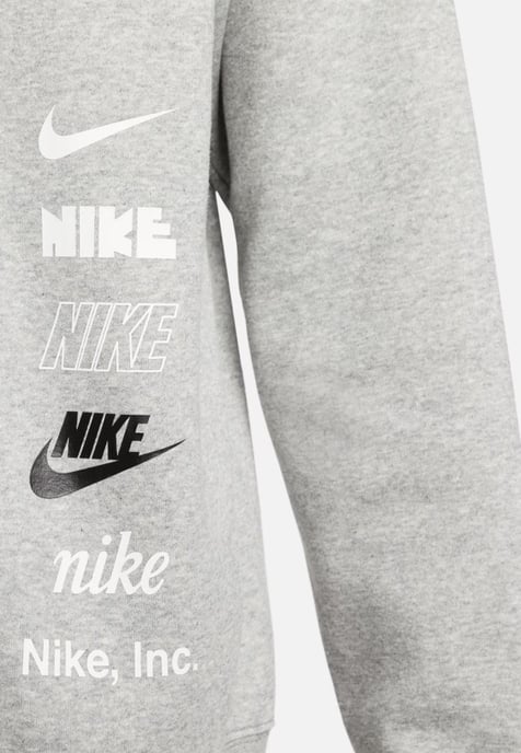Nike Club Fleece Plus Trainingsanzug mit kleinem Logo in Heather Grey - Image 4