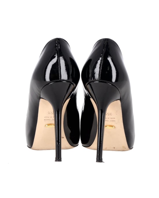Sergio Rossi High Heel-Pumps aus schwarzem Lackleder - Image 4