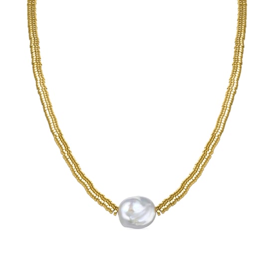Luxenter Goldener Hämatit Halskette aus 18K Gelbgold - Siever - Image 1
