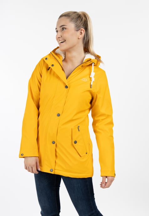 ICEBOUND Regenjacke mit Teddyfutter Damen Sonnengelb - Image 2