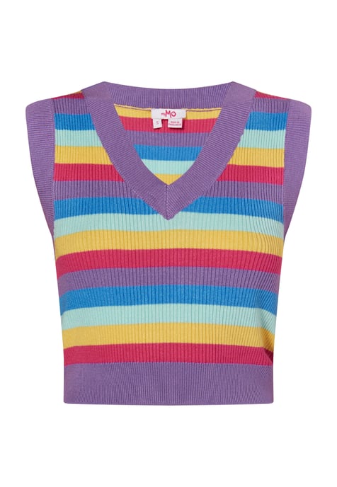 Mymo strickpullunder Damen Violett Mehrfarbig - Image 1