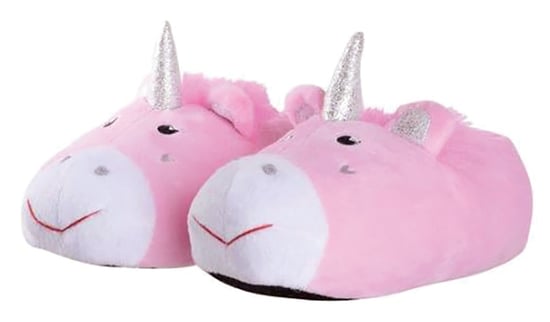 Kinder Rosa Einhorn Plüsch Hausschuhe | Geschenk für Sie | Weihnachten - Rosa - Image 1
