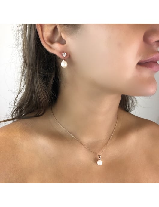 Pauline Vollmond Perle - Rose Gold und Kristall Set - Image 2